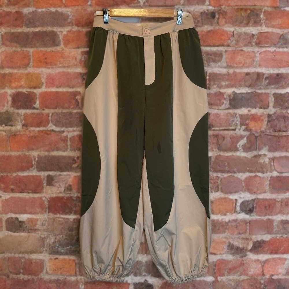 Cider Women's Cargo Pants in Tan and Black